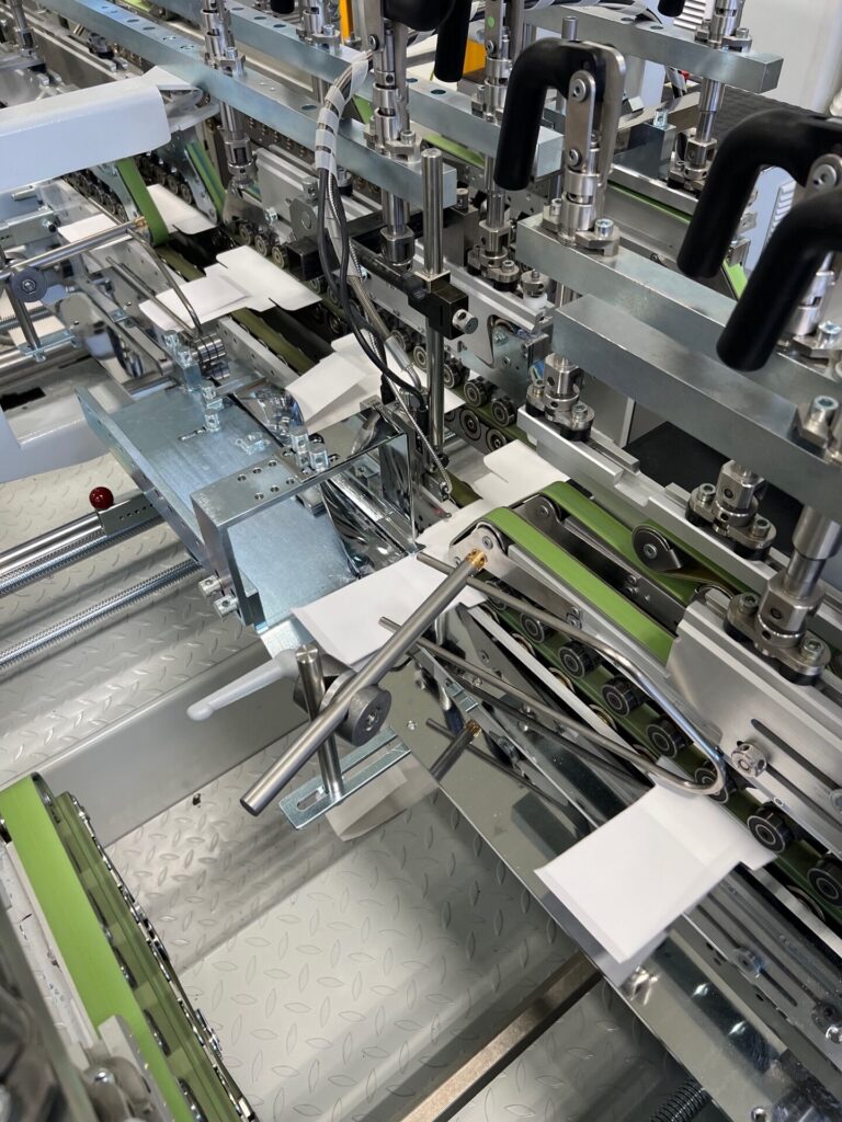 Dispositivo cajas compartimentadas para máquina Bobst Masterfold
