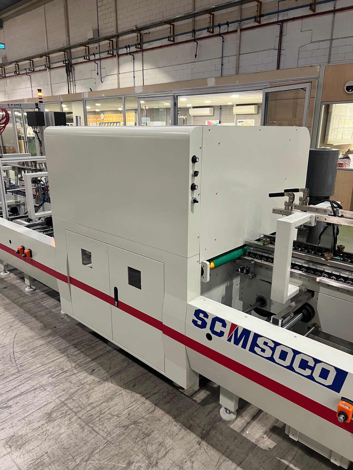 Dobladora pegadora SCM WO-750PC R I con módulo de inspección