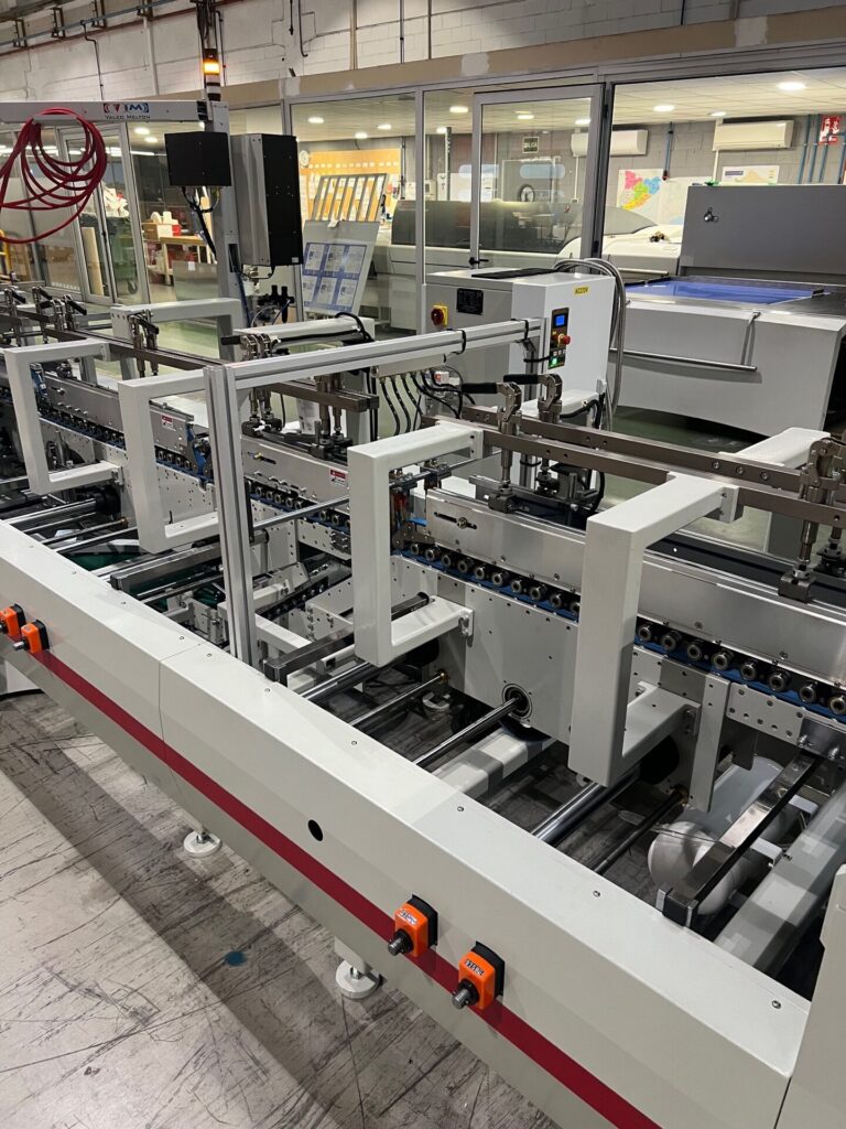 Dobladora pegadora SCM WO-750PC R I con módulo de inspección