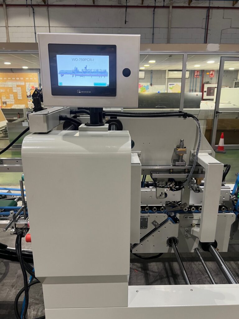 Dobladora pegadora SCM WO-750PC R I con módulo de inspección