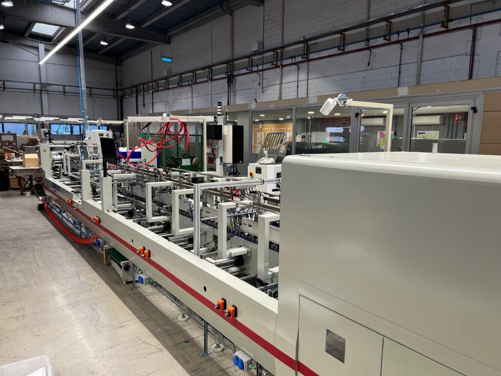 Dobladora pegadora SCM WO-750PC R I con módulo de inspección
